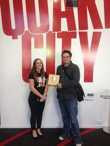 20,000th visitor celebrated at Quake City